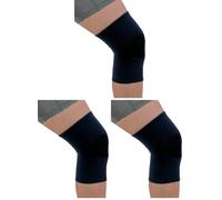 NeoPhysio Medical Grade Elastic Compression Knee Support Navy Tubular Sleeve - Large : 38-42cm (Pack of 3)