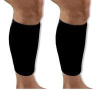 NeoPhysio Medical Grade Wraparound Neoprene Calf Support Perfect for Shin Splints, Muscle Tears, Pains and Sprains (Pack of 2)