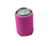 Neoprene Beer Blank Can Coolers Sleeves Insulated Beer Can Sleeve Covers Easy-On Can Cooler for Soda, Beer, Can Beverage Pink 1PCS