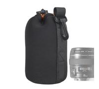 Neoprene Camera Case, Large Thick Padded Neoprene Lens Bag - Camera Lens Storage Drawstring Opening Protective Cover, Multicolored, 14 cm, Refer to description
