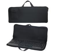 Neoprene Carrying Case Storage Bag for Logitech MK335 Wireless Keyboard and Mouse Combo | Waterproof, Dustproof Protector with External Pocket, Foldable Design & Scratch-Resistant Shield (Black)