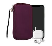 Neoprene Cell Phone Pouch L - 6.5" Berry