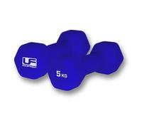 Neoprene-covered hexagonal dumbbell UFE (x2) 2x5 kg