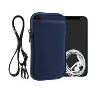 Neoprene Crossbody Phone Bag XL - 6.7 6.8" Case with Strap Holder Purse