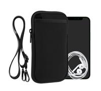 Neoprene Crossbody Phone Bag XXL - 7" Case with Strap Holder Purse