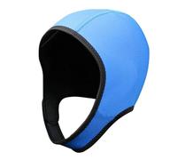 Neoprene Diving Cap, Swim Cap, Surf Cap with Chin Strap, Easy to Put on And Take Off, Comfortable, Quick-, for Men, Women, Children, Canoeing, K, Blue