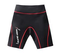 Neoprene Diving Shorts Swim Trunks Pants Wetsuits Scuba Swimsuit Red S, 2 mm