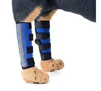 Neoprene Dog Legs Brace Canine Front Hind Leg Support with Safety Reflective Straps Pet Paws Compression Wraps Protective Gear for Joint Injury, Sprain Protection, Wound Healing, Arthritis（1Pair）