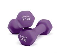 Neoprene Dumbbell Hand Weights Pair Home Exercise for Women Men Arm Pilates Dumbbells in 1kg 1.5kg 2kg 3kg 4kg 5kg 8kg 10kg Set (Purple, (1.5KG, Pair))