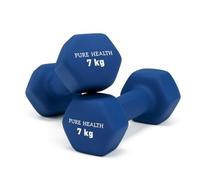 Neoprene Dumbbell Hand Weights Pair Home Exercise for Women Men Arm Pilates Dumbbells in 1kg 1.5kg 2kg 3kg 4kg 5kg 8kg 10kg Set (Dark Blue (7kg, Pair))