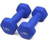 Neoprene Dumbbell Home Exercise for Ladies Kids Arm Hand Weights Pilates Dumbbells PAIR 1.5kg