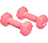 Amazon Basics Neoprene Dumbbell Pair, 3kgs ( 2 Pack of 1.5 kg), Pink