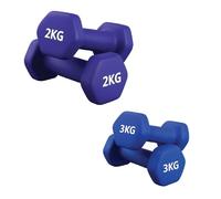 Neoprene Dumbbell Set 2 Pair 2-10kg - Non-Slip Coated Hand Weights for Home Gym Fitness & Strength Training