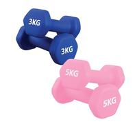 Neoprene Dumbbell Set 2 Pair 3-10kg - Non-Slip Coated Hand Weights for Home Gym Fitness & Strength Training