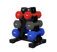 Neoprene Dumbbell Set 3 Pair 2-10kg with or without A3 Rack - Non-Slip Hand Weights for Home Gym Strength Training