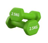 Neoprene Dumbbells Pair for Women Home Gym, Hex No-Roll Design, Non-Slip Grip, Colour Coded Weights Set, 0.5kg to 10kg