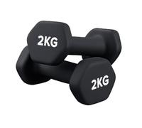 Neoprene Dumbbells Pair for Women Home Gym, Hex No-Roll Design, Non-Slip Grip, Colour Coded Weights Set, 0.5kg to 10kg