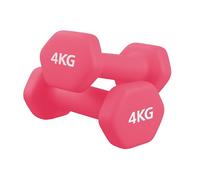 Neoprene Dumbbells Pair for Women Home Gym, Hex No-Roll Design, Non-Slip Grip, Colour Coded Weights Set, 0.5kg to 10kg
