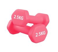 Neoprene Dumbbells Pair for Women Home Gym, Hex No-Roll Design, Non-Slip Grip, Colour Coded Weights Set, 0.5kg to 10kg