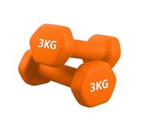 Neoprene Dumbbells Pair for Women Home Gym, Hex No-Roll Design, Non-Slip Grip, Colour Coded Weights Set, 0.5kg to 10kg