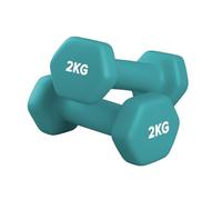 Neoprene Dumbbells Pair for Women Home Gym, Hex No-Roll Design, Non-Slip Grip, Colour Coded Weights Set, 0.5kg to 10kg