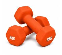Neoprene Dumbbells Pair, Non-Slip Soft Grip Hex Hand Weights with Anti-Roll Design, Cast Iron Exercise Weights for Strength Training, Fitness and Home Workouts for Women and Men