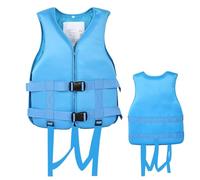 Neoprene Float Jacket with Adjustable Straps and Zipper, Float Jacket for Kayaking Fishing Sailing Swimming Boating Water Sports