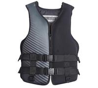 Neoprene Float Jacket with Zipper and Adjustable Straps, Float Jacket for Kayaking Fishing Rafting Water Sports Swimming Diving Boating Surfing(A Black,XXL)
