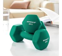 Neoprene Grip Hex Dumbbells Fitness Training Home Workout SONGMICS Green One Size