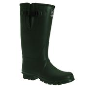 Neoprene Gusset Thermal Insulated Wellington Boots Woodland Olive 10
