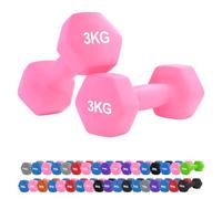 Neoprene Hex Dumbbell Set 0.5-10kg - Non-Slip Comfort Grip Hand Weights for Home Gym, Strength Training, Full-Body Workouts, HIIT, CrossFit, Pilates