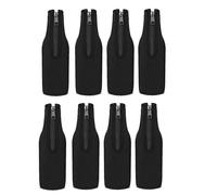 Neoprene insulated sleeves for beer bottles, 12 oz, 8 pieces, keeps beer cold and hands warm.