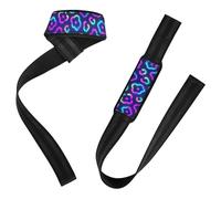 Neoprene Leopard Print Wristbands 66 cm for Weight Lifting Bodybuilding