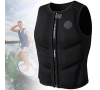 Neoprene Life Jacket Adult Kids, Paddle Board Buoyancy Aid Adjustable Float Swim Vest for Swimming Kayaking Snorkelling Fishing Water Sport(M(48-58KG))