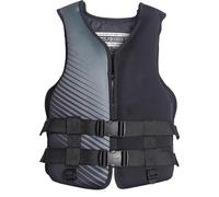 Neoprene Life Jacket and Swim Vest for Adults with Adjustable Straps, Breathable Comfort for Swimming, Fishing, Rafting, Boating, Water Sports(black)