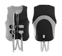 Neoprene Life Jacket and Swim Vest for Adults With Adjustable Straps, Breathable Comfort for Swimming, Fishing, Rafting, Boating, Water Sports(GRAY,XL)