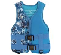 Neoprene Life Jackets with Adjustable Waistband and Zipper Swimming Jacket for Kayaking, Canoeing, Jet Ski, Rafting(Blue B,XS)