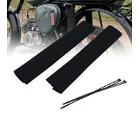Neoprene Motorcycle Fork Tube Protector - Fits Simson S50 S51 S70 - Shock Absorber Protector Cover (Black) - Includes 4 Cable Ties