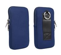 Neoprene Phone Sleeve Zipper Cell Phone Pouch Bag Belt Loop Case Compatible for Galaxy S25+ S23 FE A55 A25 A15 / iPhone 16 Plus/Pixel 9 Pro 8a 8 / Motorola Edge/OnePlus Open/Xiaomi 14 Ultra