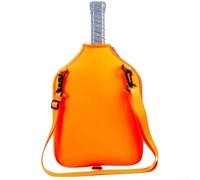 Neoprene Pickleball Paddle Cover 9.4 x 12.2 Inch Lightweight Scratch Resistant Case with StrapWater and Dust Protection,Franklin and(Orange)