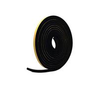 Neoprene Rubber Black Self-adhesive Sponge Strip 10mm wide x 8mm thick x 5m long