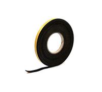 Neoprene Rubber Black Self-adhesive Sponge Strip 12mm wide x 2mm thick x 10m long