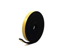 Neoprene Rubber Black Self-adhesive Sponge Strip 25mm wide x 8mm thick x 5m long