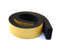 Neoprene Rubber Black Self-adhesive Sponge Strip 50mm wide x 20mm thick x 2m long