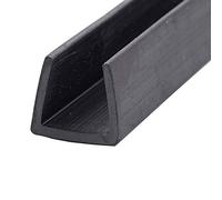 Neoprene Rubber Edge Trim - Flexible U Channel Protector for Cars, Boats, and Machinery | 1m/5m/10m Lengths(15x15mmx10m/393in)