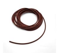 Neoprene rubber strip,Fluorine Rubber O-type Strip Cord Round Sealing Strip High Temperature Acid Alkali Corrosion Oil Resistance Fluorine Glue strip corner(Brown,5.5mm)
