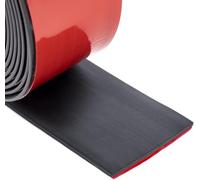 Neoprene Rubber Strips Self Adhesive Sheets, Rolls & Strips with Adhesive Backing Rubber Pads Self Stick Seal Gasket Tape for Matting Padding 51mm(W) x 1.6mm(T) x 3.05m(L)
