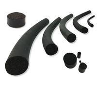 Neoprene Sponge Foam Black Cord, Closed Cell Rubber - 6.0mm O/D (1 mtr)