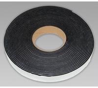 Neoprene Sponge Rubber self Adhesive Strip 12mm Wide x 6mm Thick x 5m Long - Weather, Noise Seal