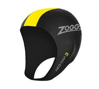 Zoggs Neo Cap 3 Swimming Cap Black Yellow - S-M